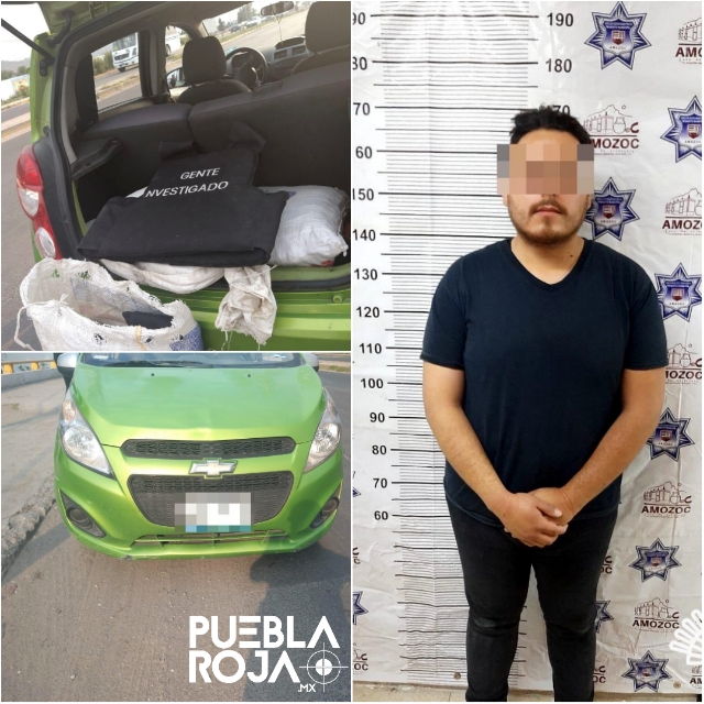 SSP captura a sujeto con chalecos antibalas policíacos apócrifos en Amozoc