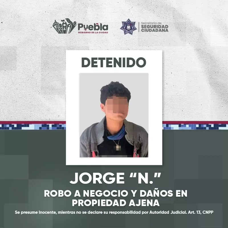 SSC detenido por robo