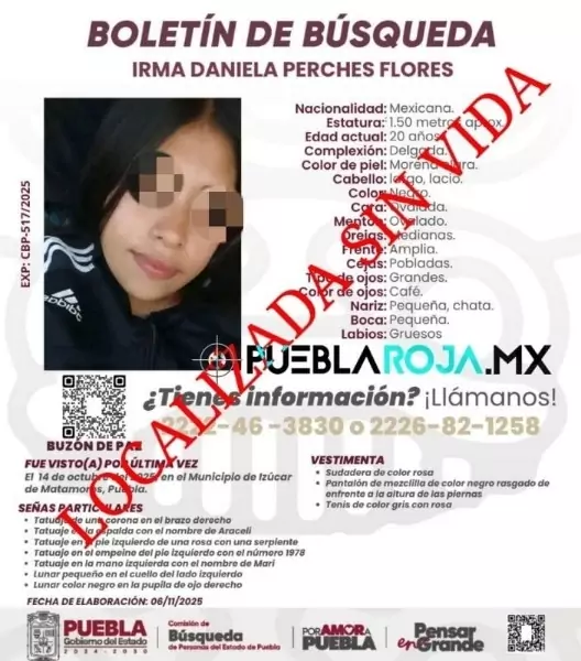 Hallan dos cuerpos sin vida en Tilapa; uno sería de Irma Daniela de Izúcar