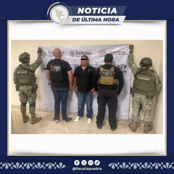 Detienen a “El Carretas”, presunto líder huachigasero de Puebla y Tlaxcala