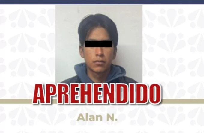 FGE detiene a Alan por feminicidio en motel de Atlixco