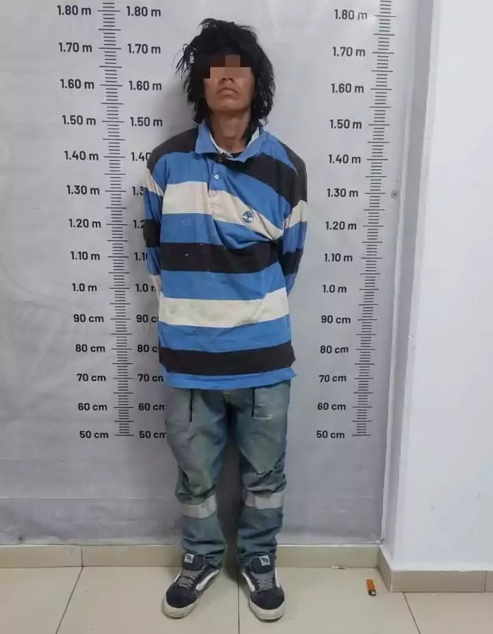 Policía de Cuautlancingo detiene a Luis Ángel N., por robar en una escuela de Sanctorum