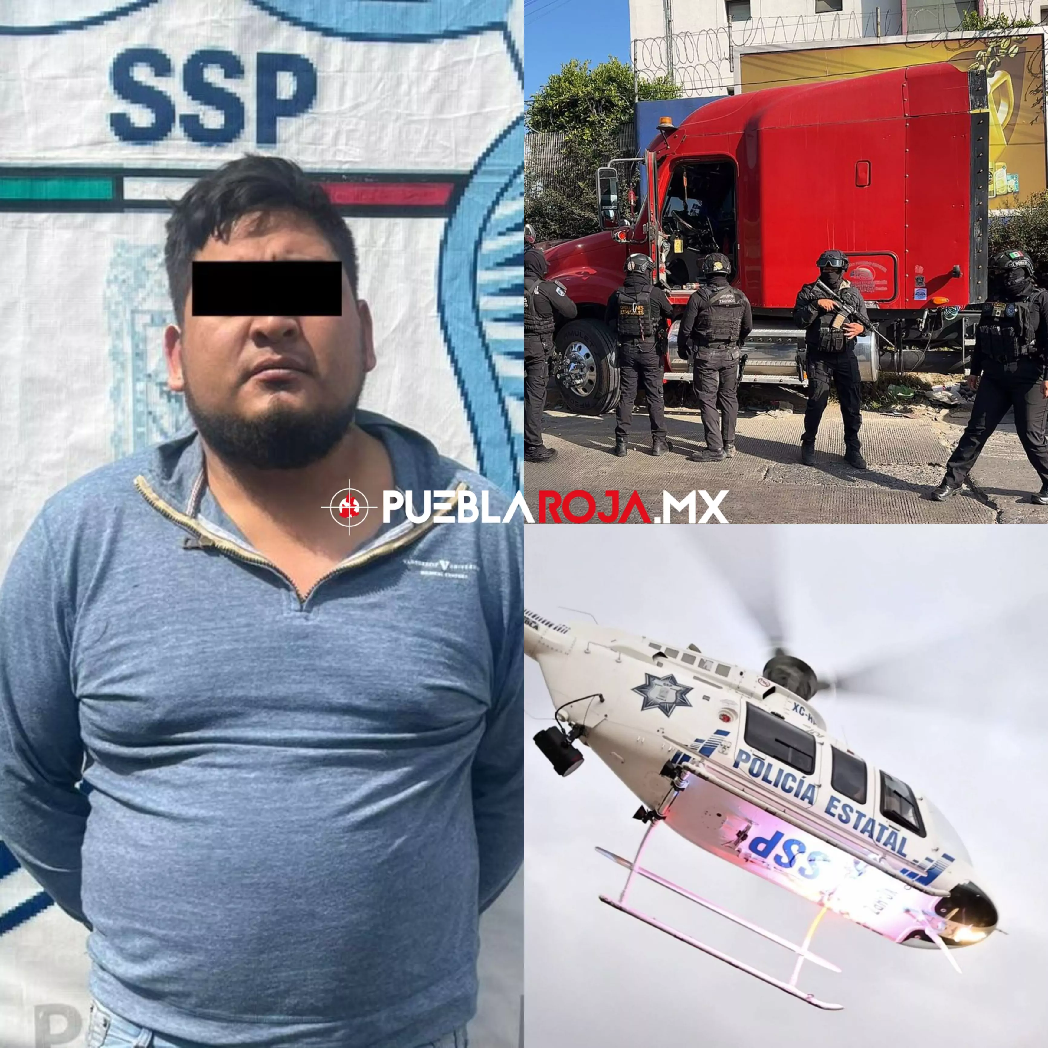 SSP detiene a José N.,en la zona de la Central de Abastos por robo de un tractocamión