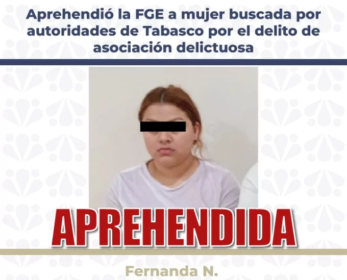 Detienen en Coronango a mujer buscada por la justicia de Tabasco