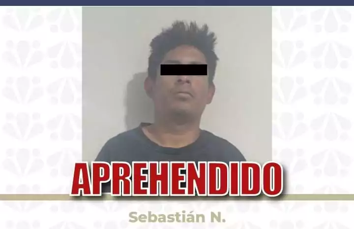 Detiene FGE a Sebastián N., por violar a una niña en Tehuacán; era la hija de su pareja