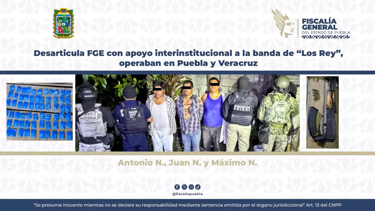 FGE catea inmueble y desarticula a banda “Los Rey” que operaban en Puebla y Veracruz