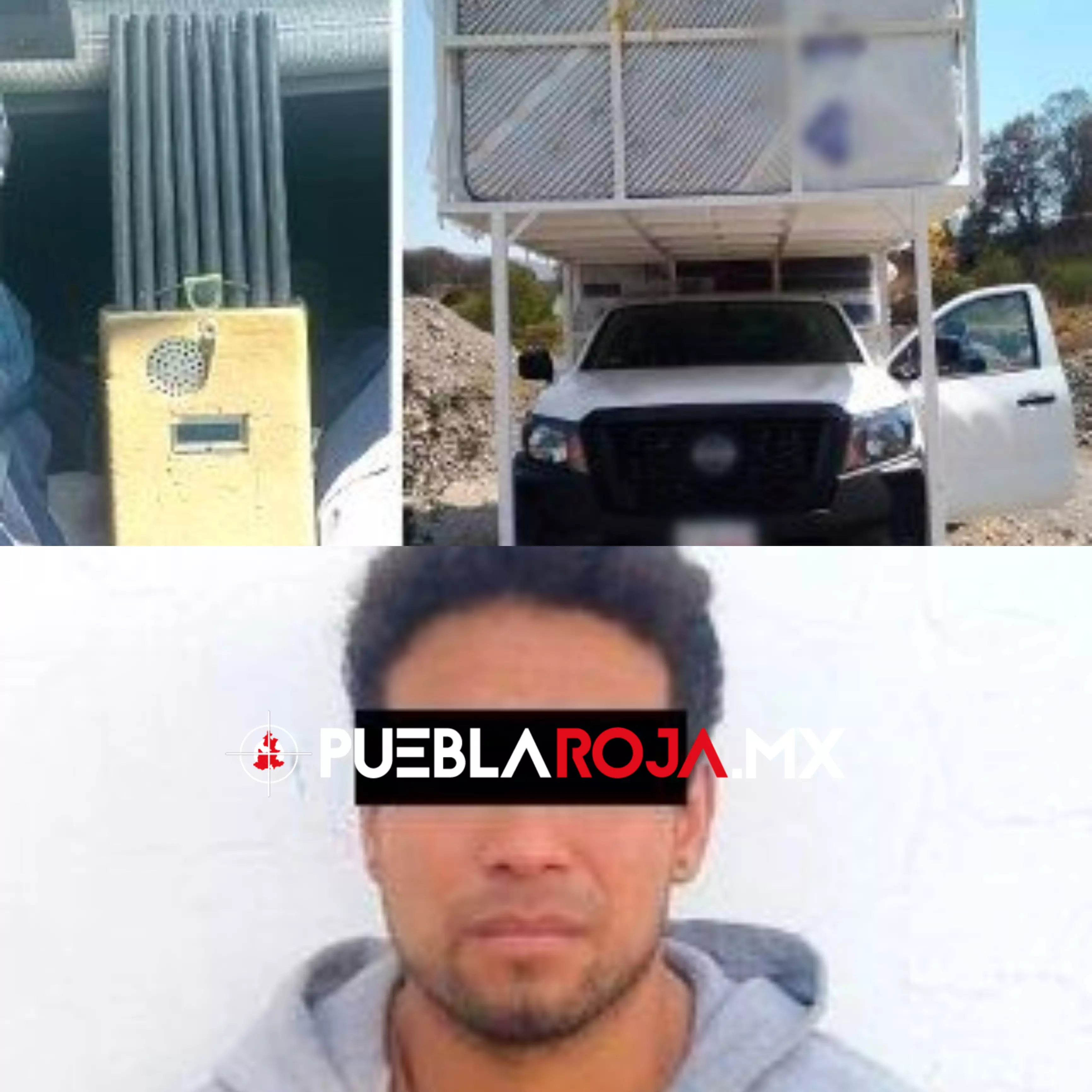 Cae en Acajete hombre con inhibidor de señal; estaría ligado a robo violento de camioneta