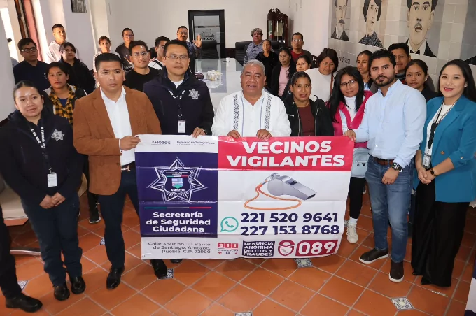 En Amozoc fortalecen la prevención del delito con participación ciudadana