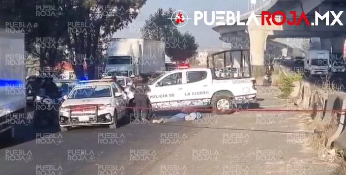 Lo atropellan y muere en la lateral de la autopista México-Puebla; responsable huyó
