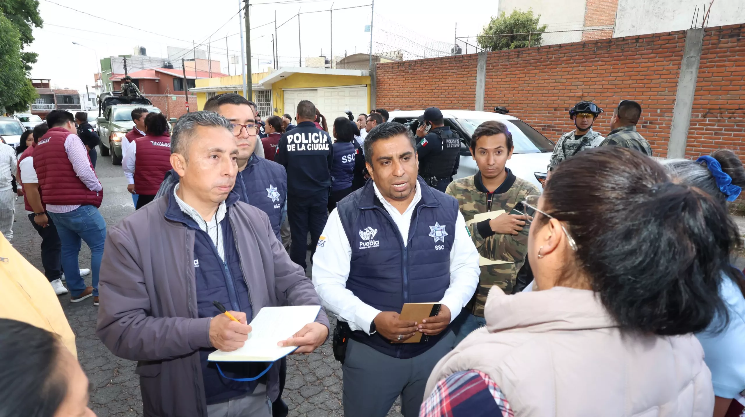 SSC realiza caminata de supervisión y diálogo con vecinos en Aquiles Serdán