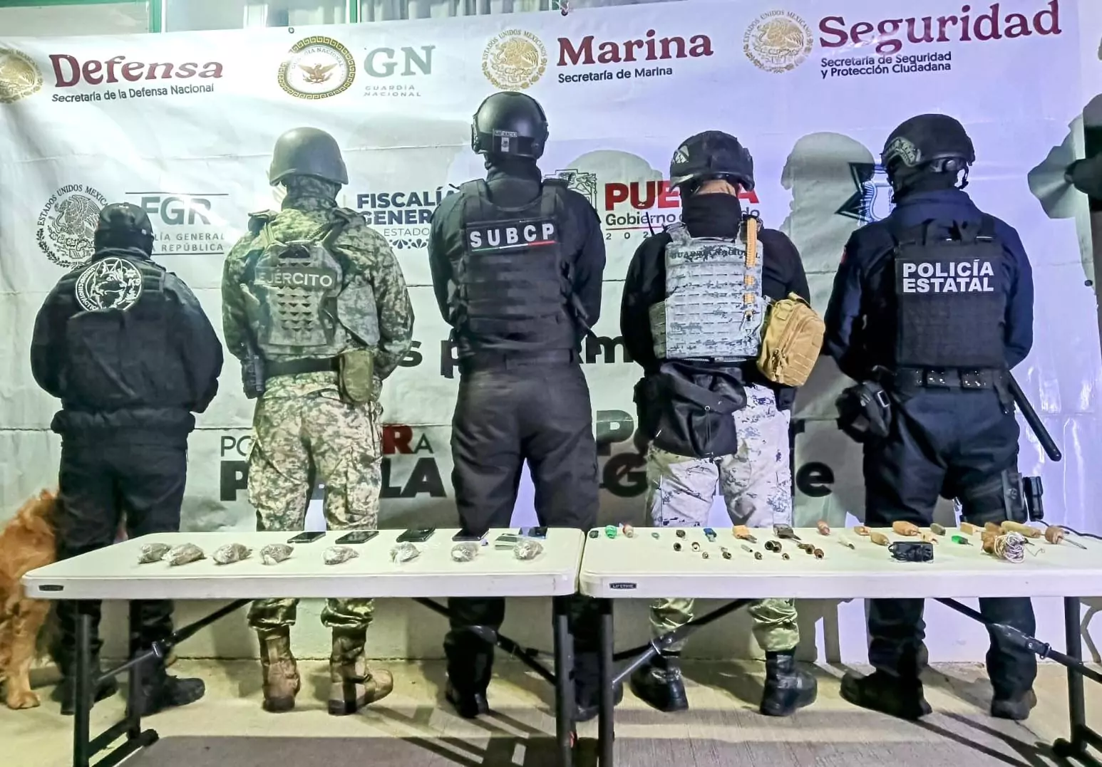 SSP asegura objetos prohibidos durante operativo en el penal de Huauchinango