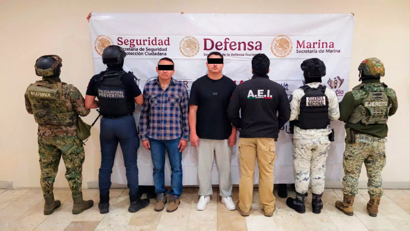 Autoridades federales y estatales capturan a dos generadores de violencia del CJNG