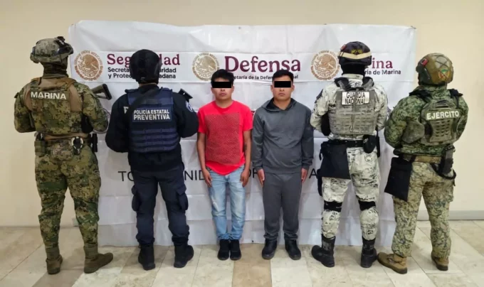 Fuerzas de seguridad detienen a hombres presuntamente dedicados al robo con violencia a comercios