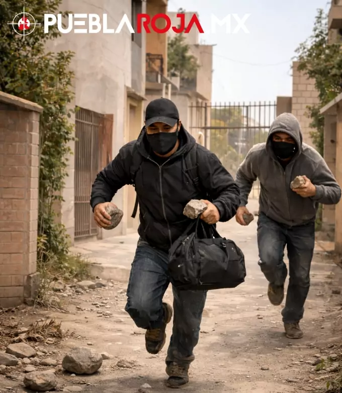 A pedradas roban 1.2 millones a cuentahabientes en Cuautlancingo; los dejan heridos