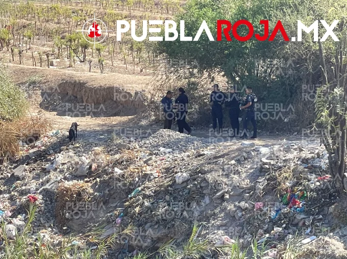 Encobijado y amarrado hallan cadáver en barranca de Zinacatepec