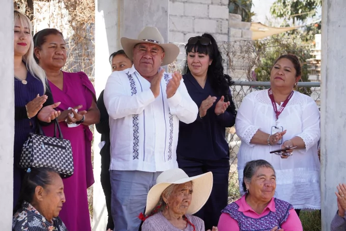 Severiano de la Rosa realiza obras para agilizar la dotación de agua potable en la Ex Hacienda Concepción Capulac