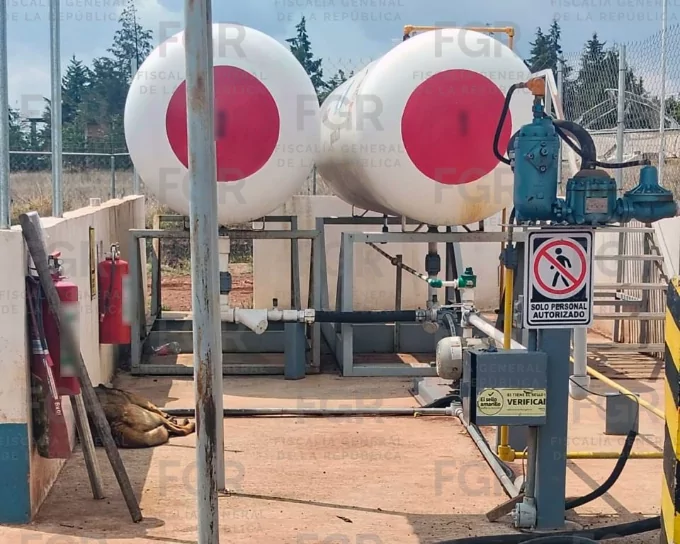 Aseguran gasera clandestina en Chignahuapan tras cateo de la FGR