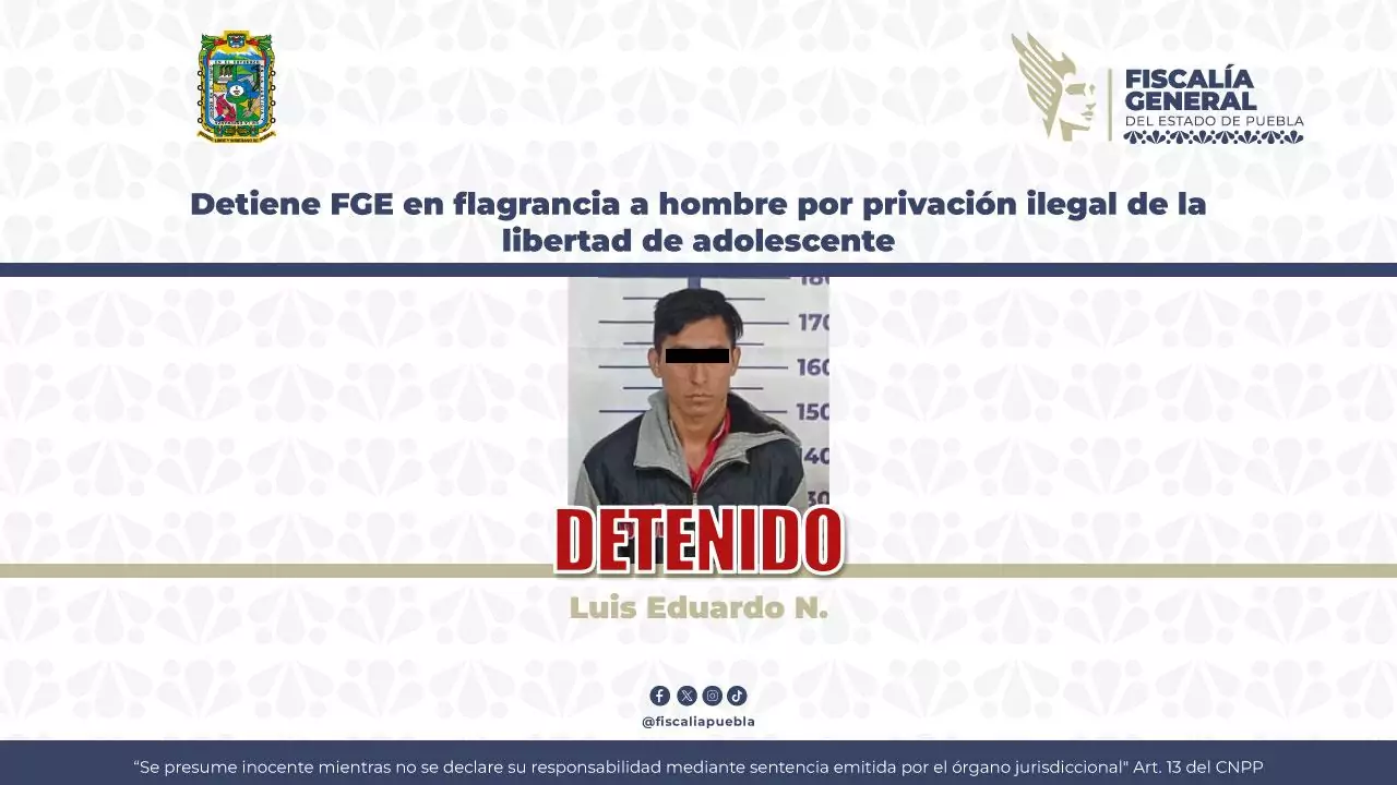 Aseguran a sujeto que trasladó ilegalmente a una menor desde Veracruz hasta Hidalgo