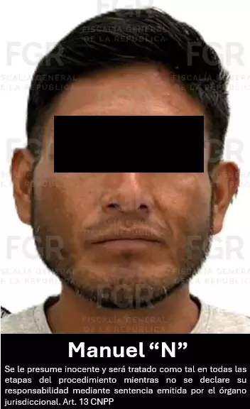 FGR detiene a Manuel “N” por posesión de metanfetamina y arma sin licencia