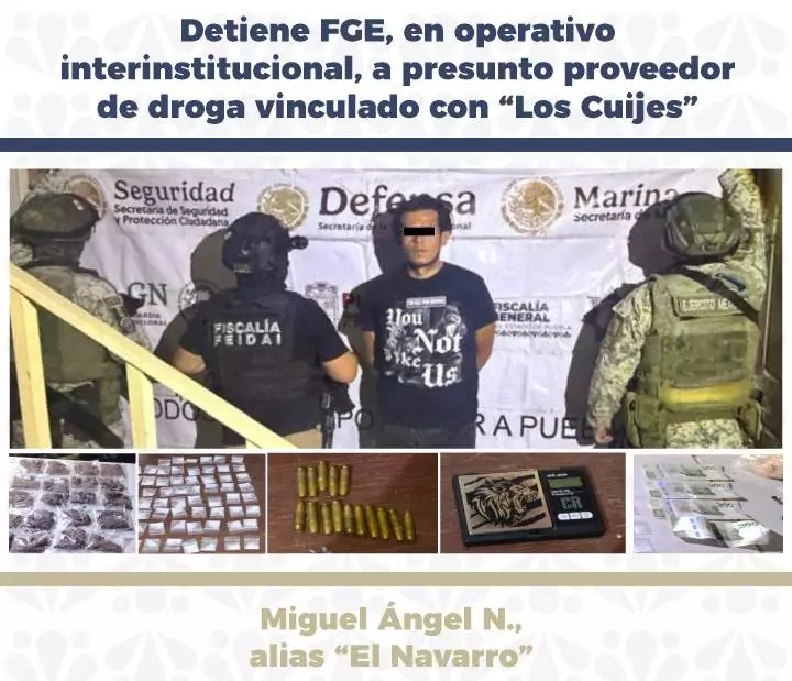 FGE captura a presunto operador del narcomenudeo ligado a “Los Cuijes”