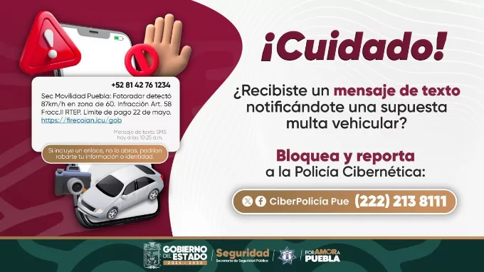 Policía Cibernética brinda orientación ante mensajes fraudulentos sobre multas vehiculares