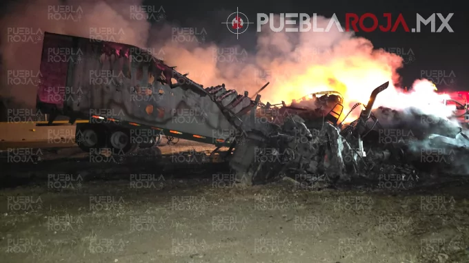 Intento de asalto termina en tragedia: chofer muere calcinado en la Puebla-Córdoba