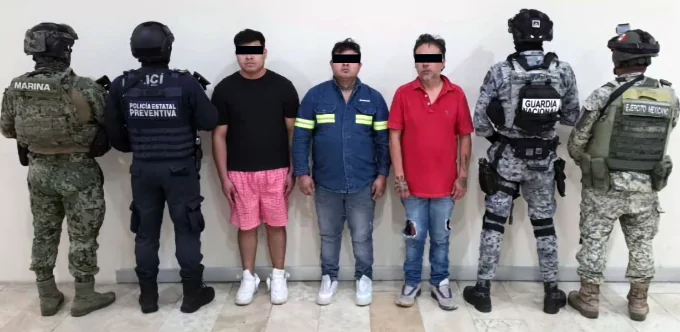 Con coordinación interinstitucional fueron detenidos tres hombres en posesión de droga