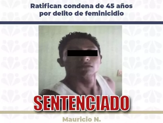 Mauricio N., permanecerá 45 años en prisión por asesinar a una mujer en Puebla
