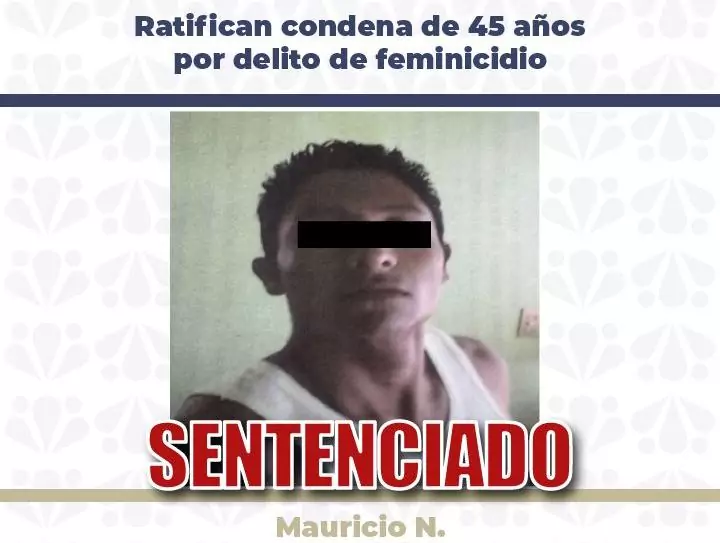 Mauricio N., permanecerá 45 años en prisión por asesinar a una mujer en Puebla