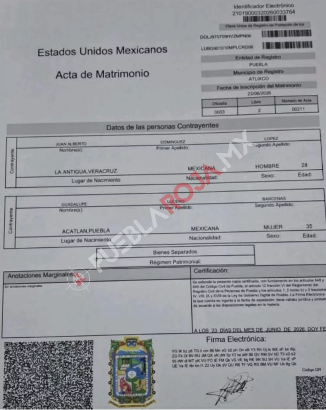Apunto de perder la alcaldía la presidenta de Acatlán contrae matrimonio con su exsecretario de seguridad