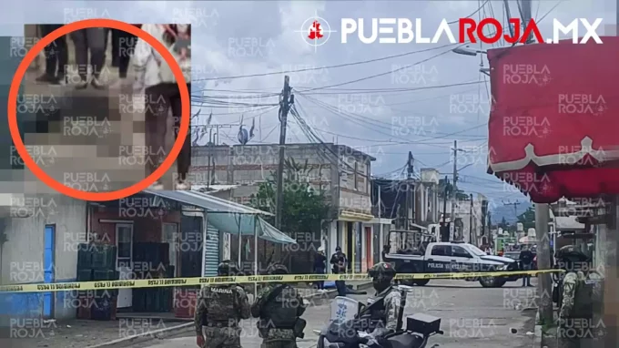 Ejecutan a balazos a hombre en plena calle de Moyotzingo; dejan nueve casquillos y un cargador