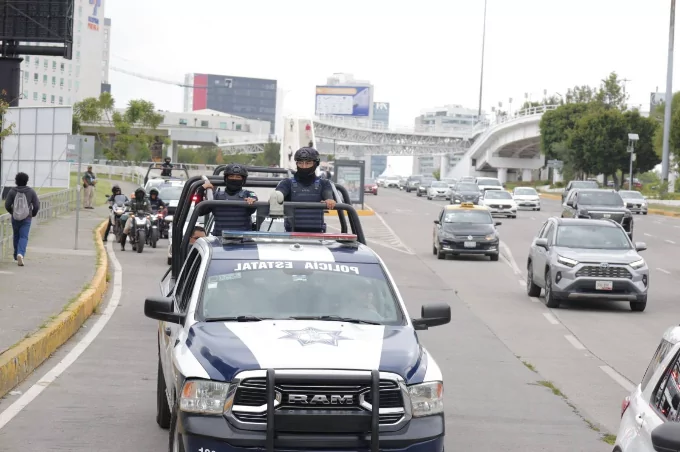Coordinación entre fuerzas de seguridad fortalece vigilancia y prevención en la Vía Atlixcáyotl