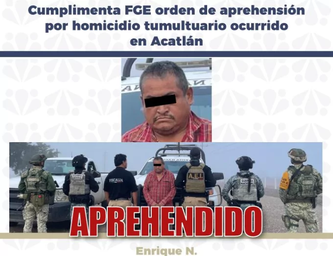 Capturan a presunto responsable del linchamiento que terminó con dos muertos en Acatlán