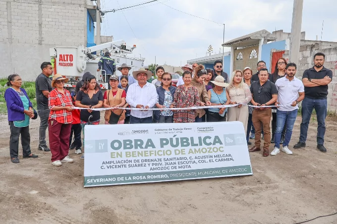Con drenaje, alumbrado y seguridad, Amozoc sigue avanzando