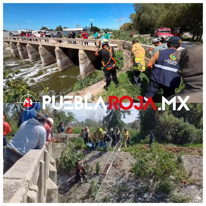 Hallan sin vida a Emilio motociclista arrastrado por el Canal de Valsequillo; apareció a kilómetros del accidente