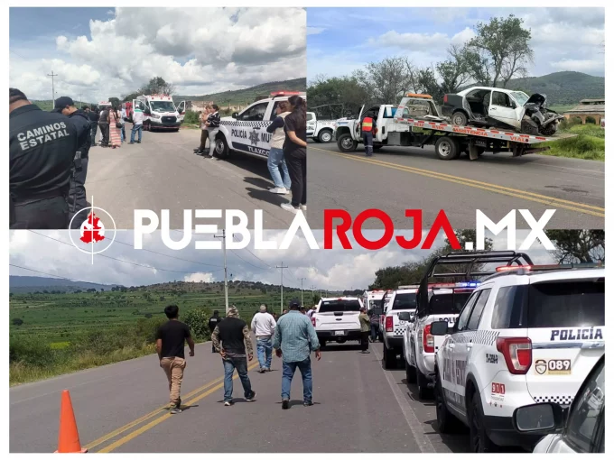 Tragedia en Tlaxco: mueren dos adultos mayores en brutal choque; un joven sobrevive