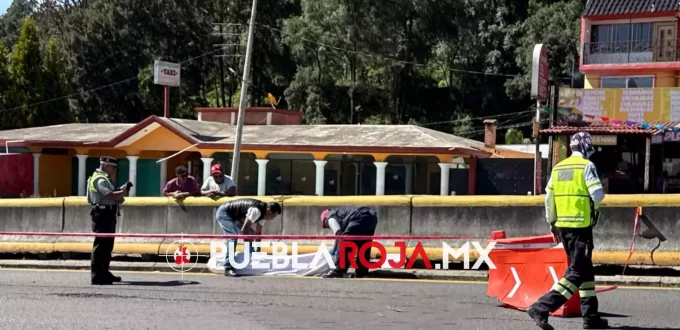 Hombre muere atropellado al intentar cruzar la autopista México-Puebla; conductor fue detenido