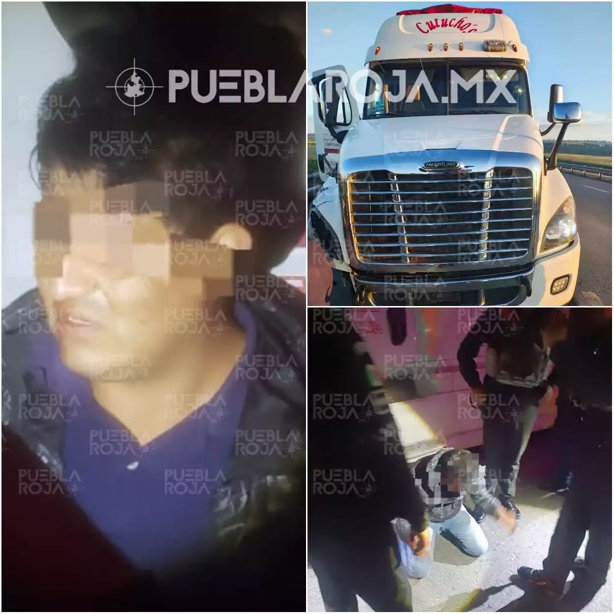 Persecución de película: roban tráiler en Tlaxcala y lo recuperan en Puebla; un presunto ladrón cae