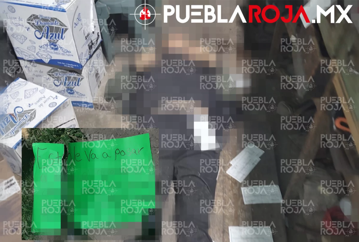 Comando armado ejecuta a comerciante dentro de su miscelánea en Tlahuapan; dejan narcomensaje