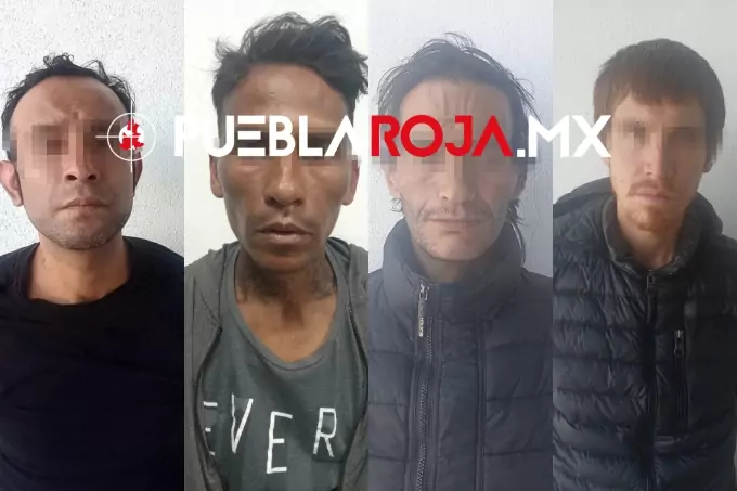 Caen cuatro presuntos asaltantes de OXXO; los atrapan con cristal en Puebla