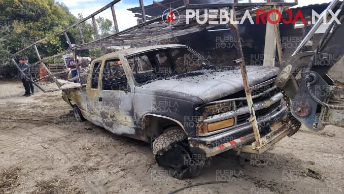 No fue una pipa de gas: incendio de una camioneta provocó fuerte explosión en Palmar de Bravo