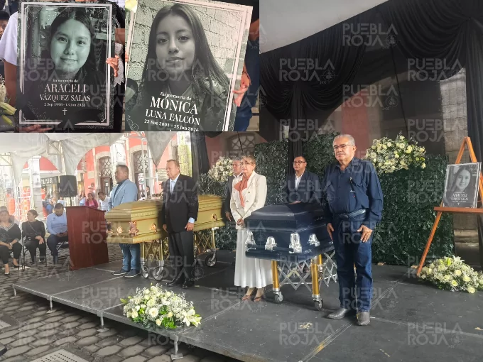 Huauchinango llora a Araceli y Mónica; regresaron a casa para recibir el último adiós