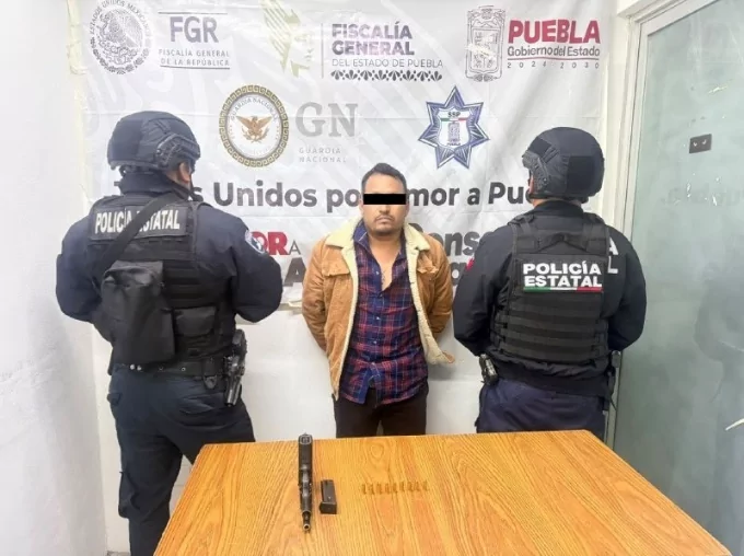 Policía Estatal detiene a hombre armado en Tochimilco