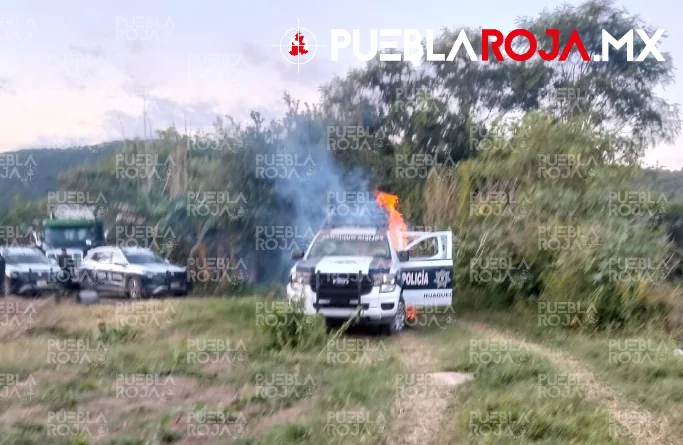 Arden dos patrullas en Huaquechula tras tensión por detención de presunto ladrón
