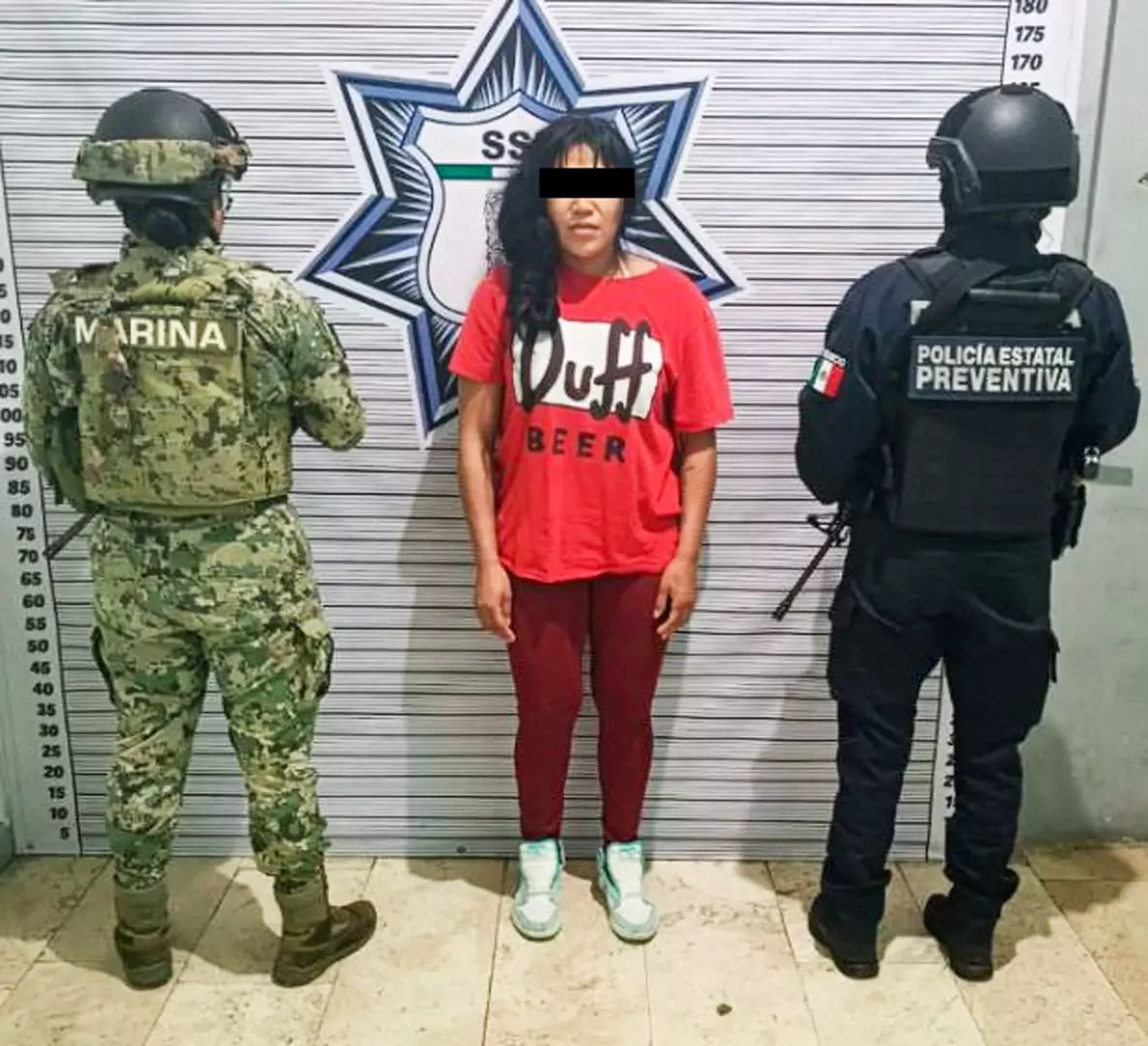 SSP captura a mujer con droga; investigan su presunta relación con robo en Plaza Mazarik