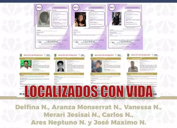 FGE localiza con vida a siete personas reportadas como desaparecidas en Puebla