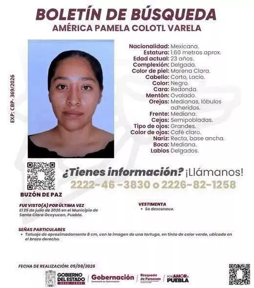 Fiscalía inspecciona domicilio del esposo de América Pamela durante búsqueda