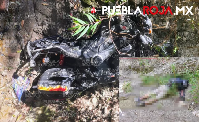 ¡Tragedia en Cuautinchán! Muere motociclista tras salir del camino