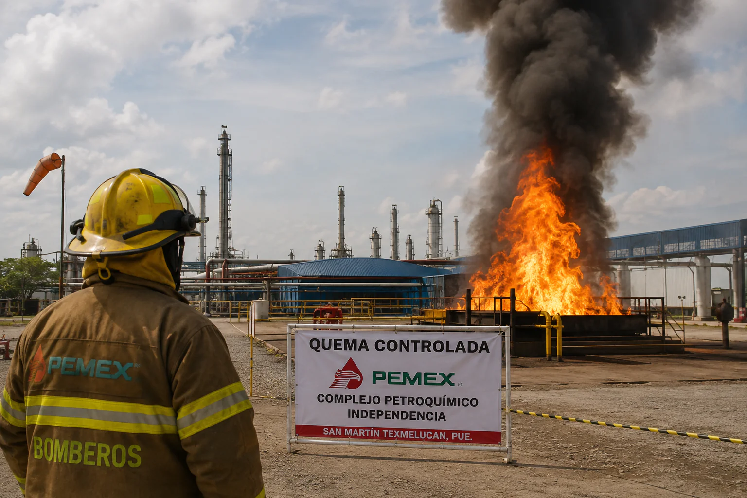 PC alerta por quema controlada de PEMEX este viernes en Texmelucan
