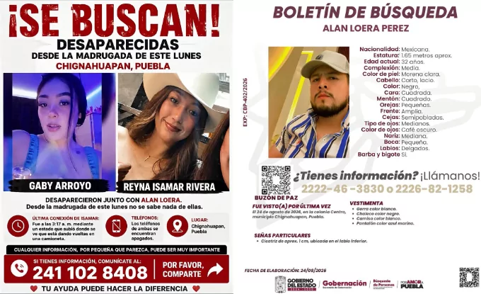 Desaparición termina en tragedia: hallan muertos a tres jóvenes en Chignahuapan